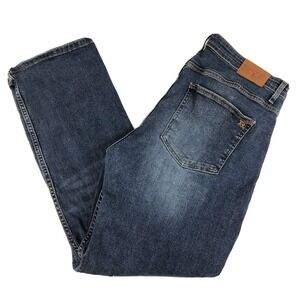 RYE Straight Leg Men's Stretch Denim Jeans Size 38x30 Dark Wash